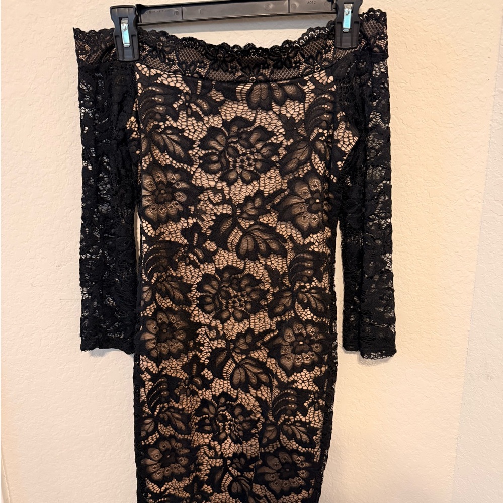 Black short prom dress, size small. A’gaci